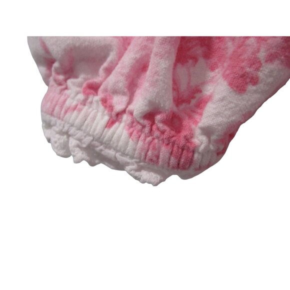 Modest Flannel Nightgown Pink Rose National Ladies M Missing Button Vintage GUC - Picture 9 of 13